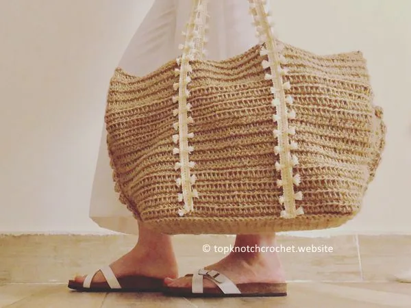 crochet Beach Bag free pattern