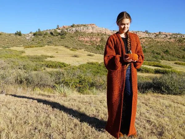 crochet Mountain Harvest Cardigan easy pattern