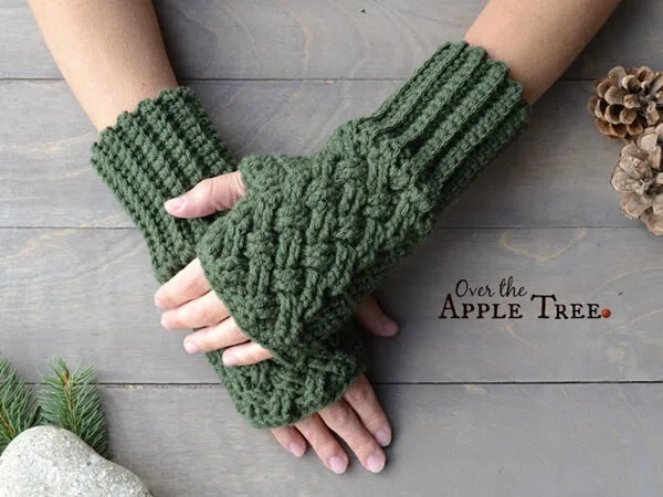 Celtic Weave Fingerless Gloves