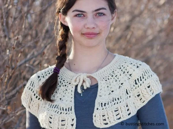 Ivory Winter Capelet