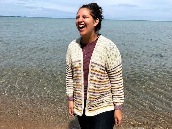 crochet Coffee Shop Cardigan free pattern