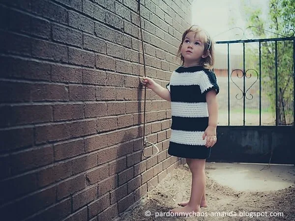 Striped T-shirt dress
