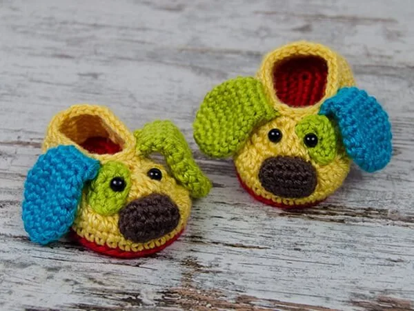 Scrappy the Happy Puppy Slippers