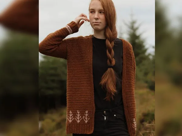 crochet Elm Cardigan free pattern