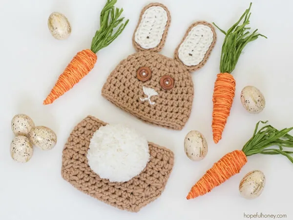 Easter Bunny Baby Hat