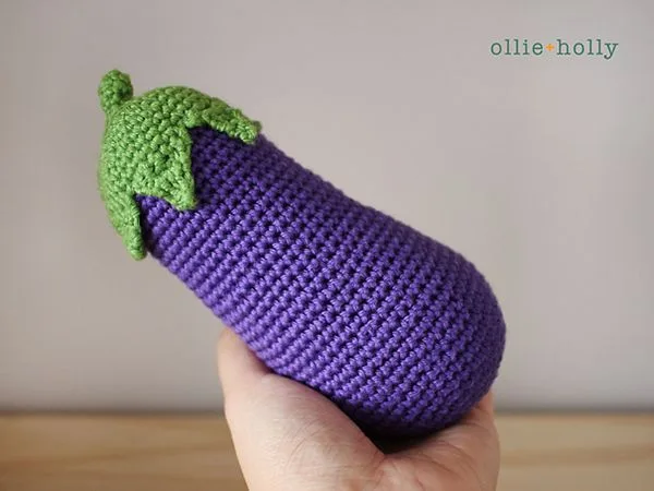 Eggplant Emoji Amigurumi