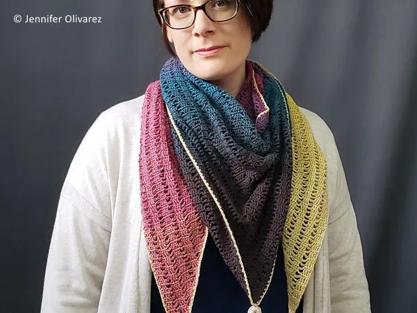 crochet On Top of the Mountain Shawl free pattern