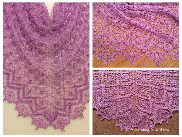 Birds' nest shawl