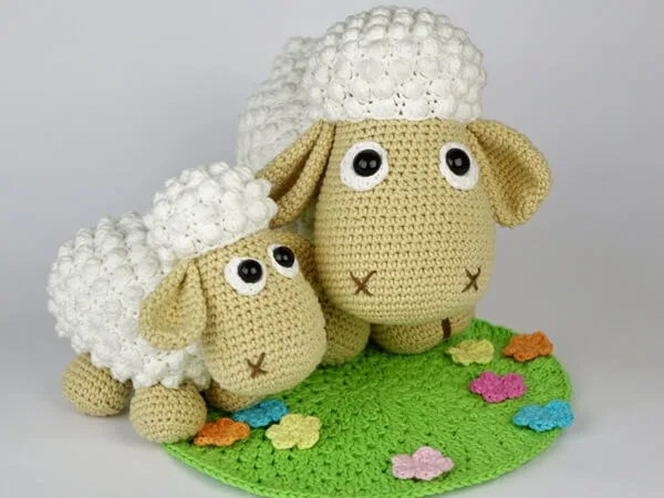 Sheep Wolli and Lamb Lucky Crochet Pattern