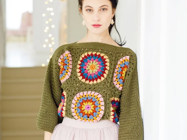 crochet Grannys Jumper easy pattern