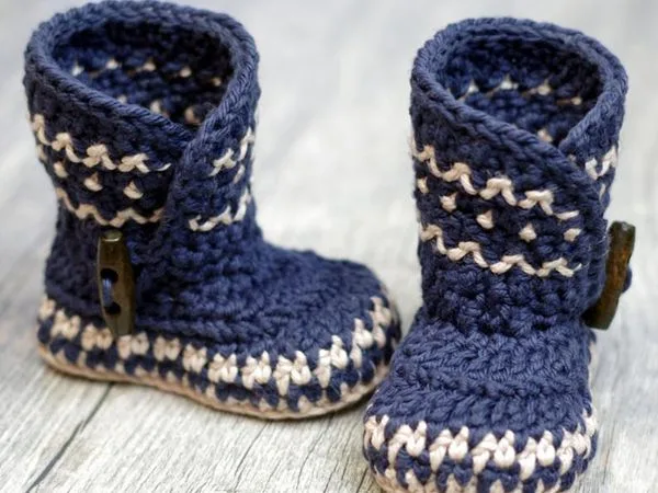 crochet Dakota Baby Boot easy pattern