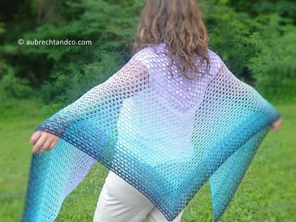 crochet Summer Path Shawl free pattern