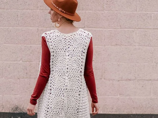 crochet Bohemian Crochet Vest free pattern