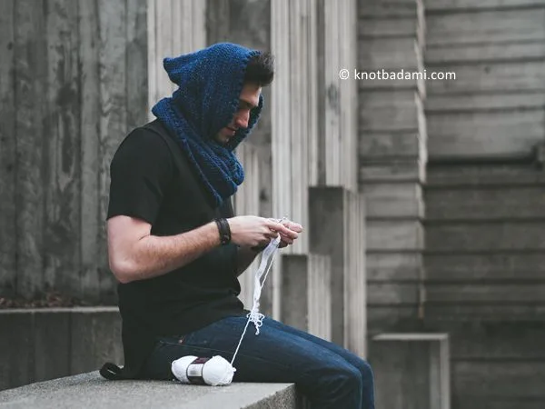 crochet Blueprint Scarf free pattern