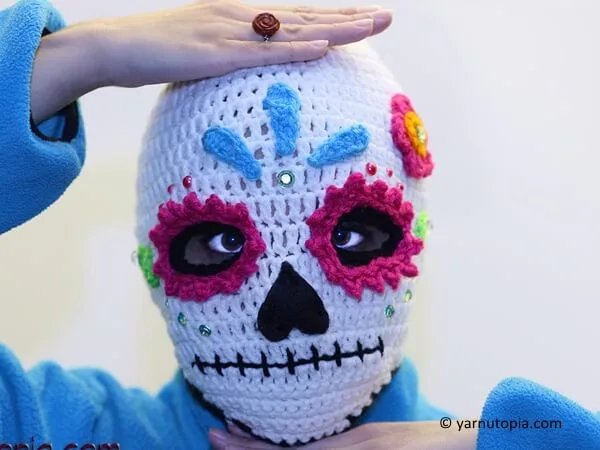 Sugar Skull Ski Mask