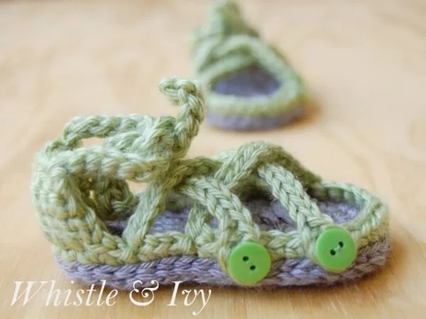 Baby Button Gladiator Sandal