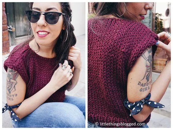 DIY KNIT CROP TOP PATTERN