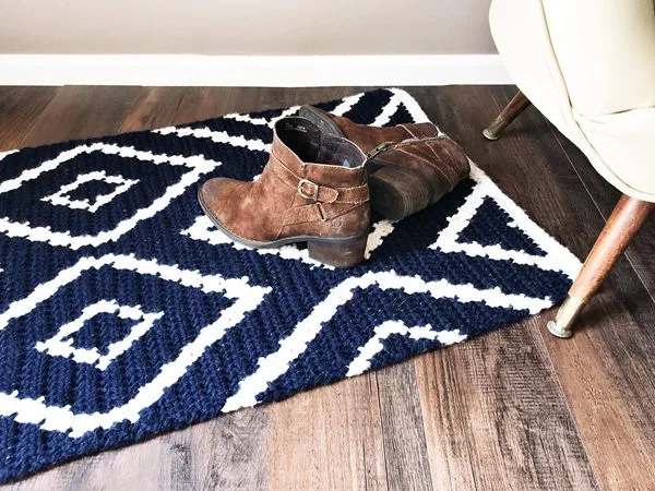 Diamond Crochet Rug
