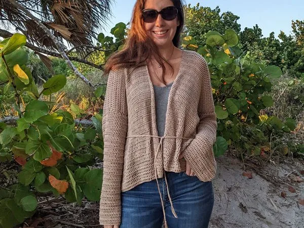 crochet Seaside Cardigan free pattern