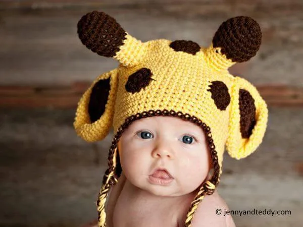 Giraffe crochet hat-free pattern