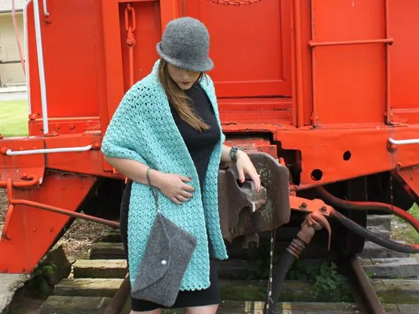 crochet Charleston Shawl easy pattern