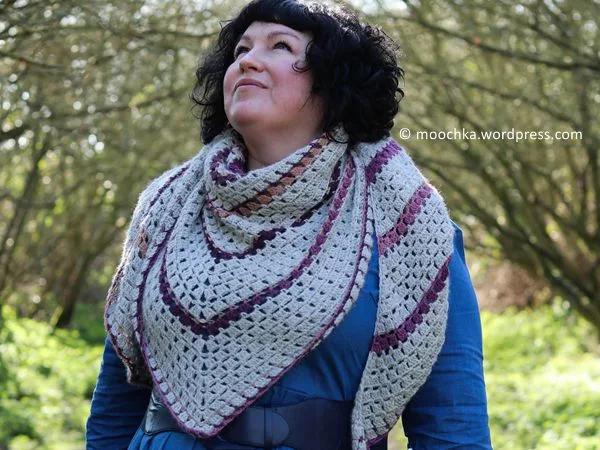 crochet Sparrow Shawl free pattern