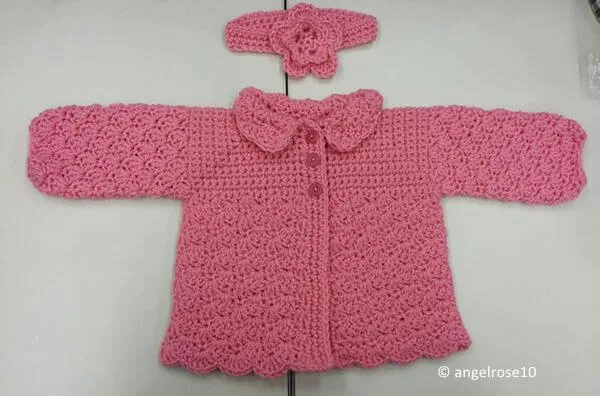 Pretty Shells Baby Sweater