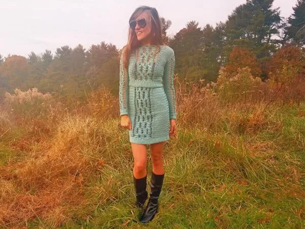 crochet Magic Skirt and Sweater Set easy pattern
