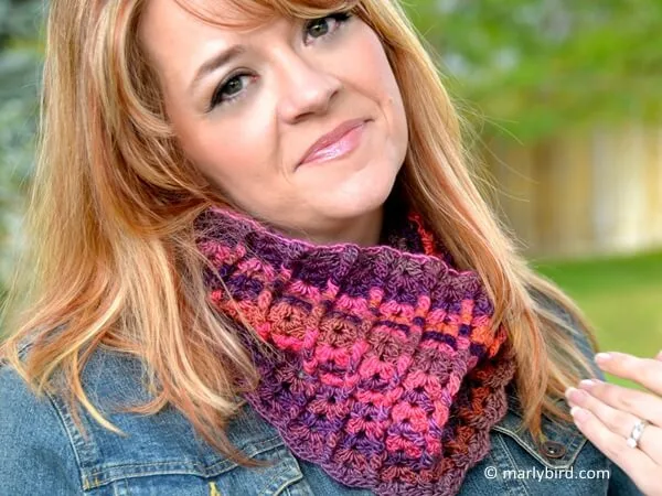 Sherbet Crochet Cowl