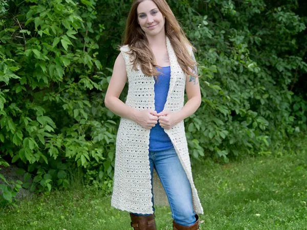crochet Juniper Vest free pattern