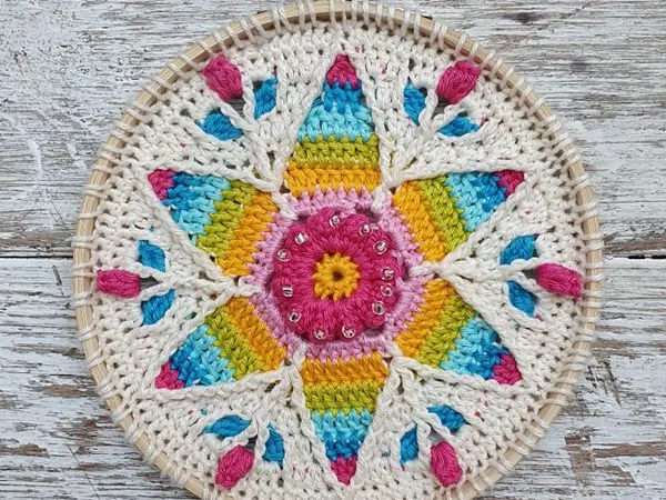 crochet Fancy Nancy Mandala free pattern