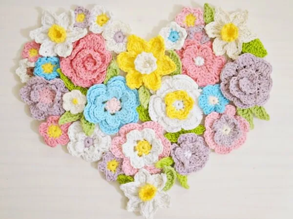 Flower Heart Wall Home Decor