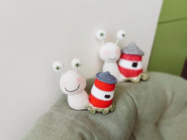 crochet Snail Amigurum easy pattern