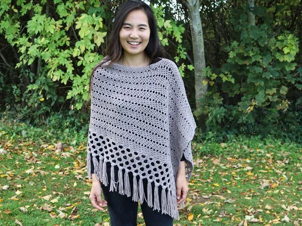 Matilda Poncho with Boho Tassels