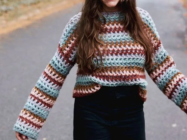 crochet Claudia Crop free pattern
