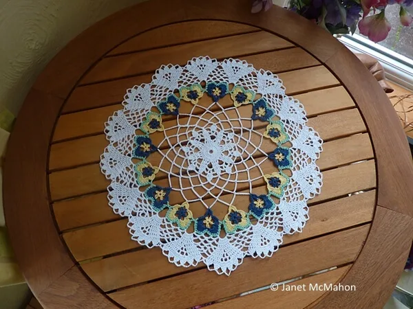 Pansy doily