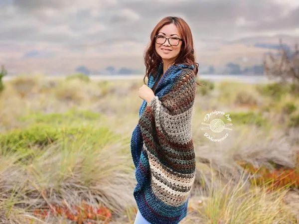 crochet TUNISIAN Blanket Sweater easy pattern