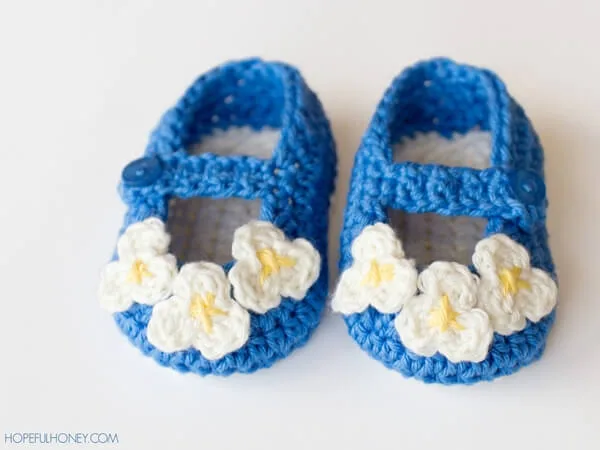 Vintage Mary Jane Baby Booties