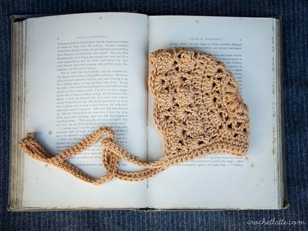 Apricot Baby Bonnet