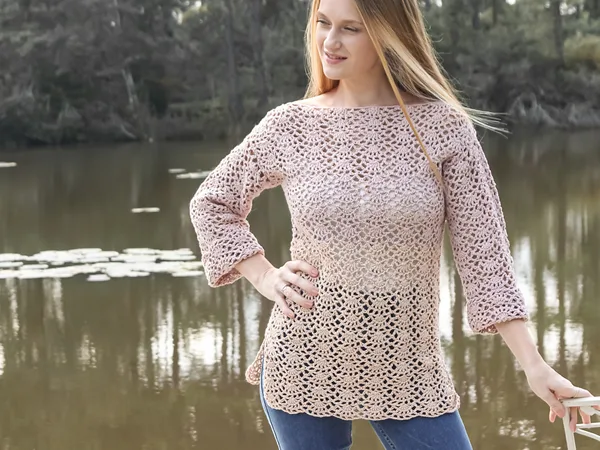 crochet Lacy Tunic free pattern