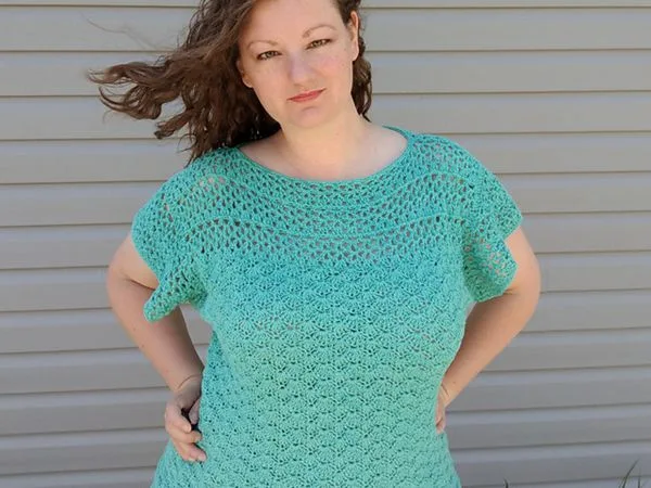 crochet The Aerwyna Blouse free pattern