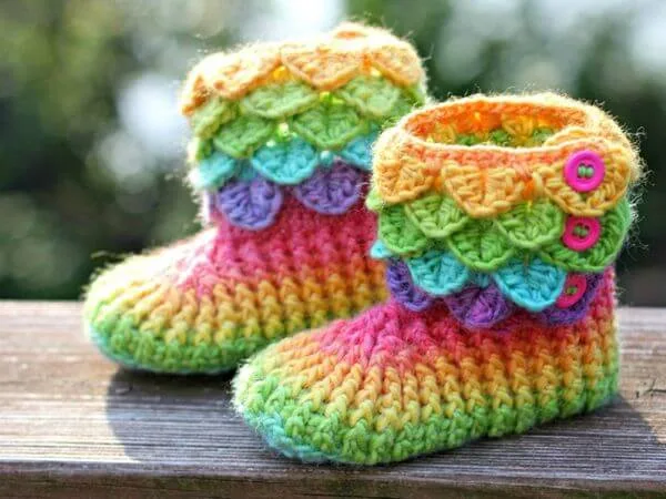 Crocodile Stitch Boots