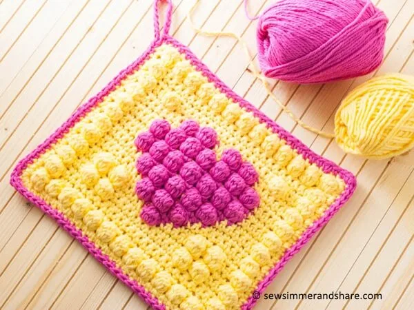 Bobble Heart Potholder