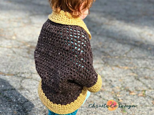 Toddler Crochet Cocoon Shrug