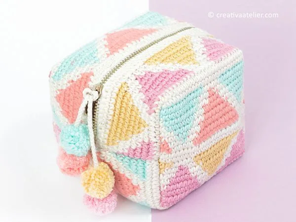 crochet Tapestru CUBE free patern