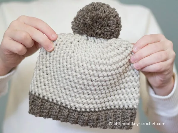 HERRINGBONE BABY HAT