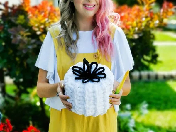 crochet 1-Hour Pumpkin free pattern