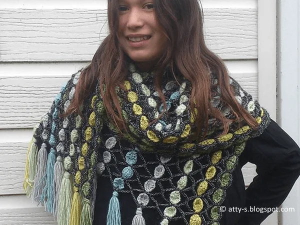 Crochet Candy Scarf Pattern