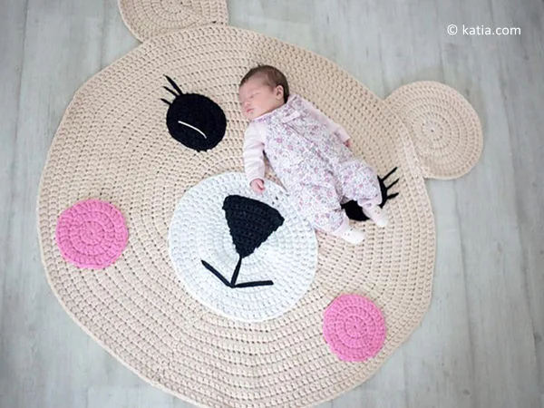 Crochet Bear Rug