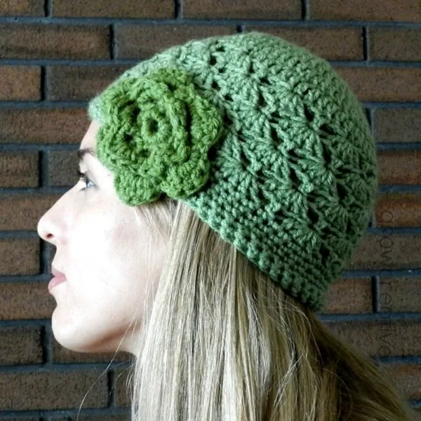 Shell Stitch Crochet Hat